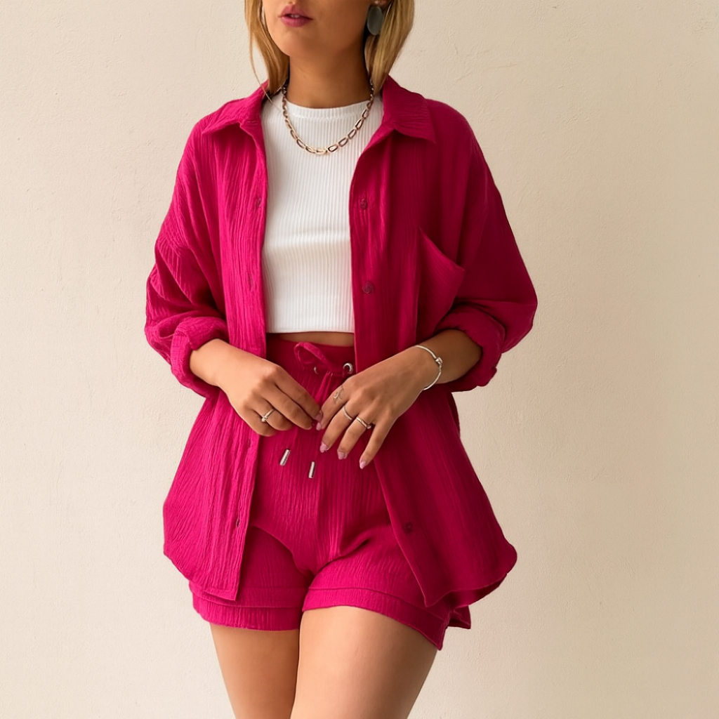 Ensemble 2 Pièces en Gaze de Coton Ultra-Léger