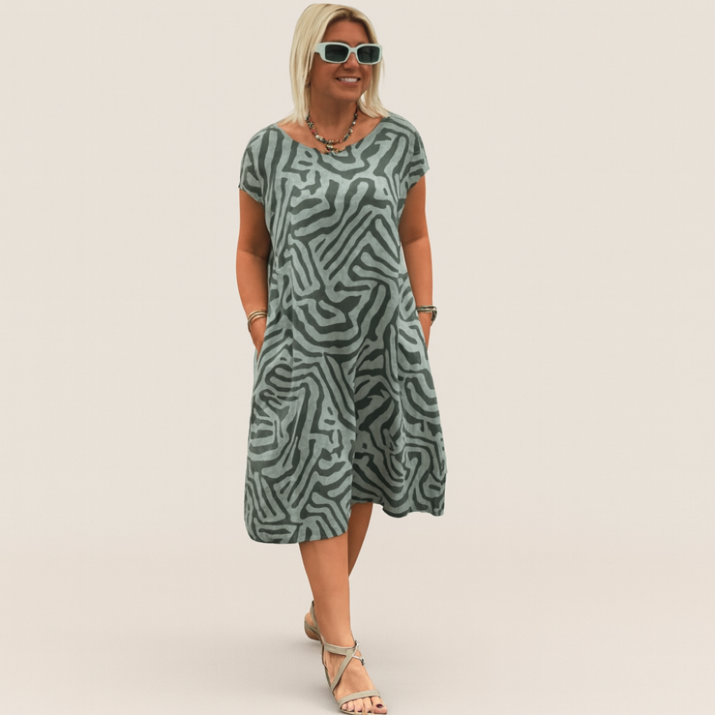 Robe d’été à motif abstrait