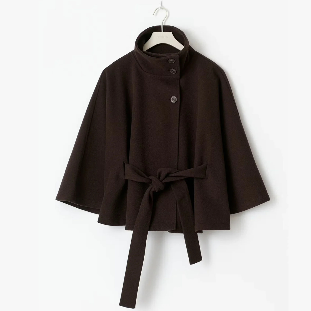 KELLY | GIACCA CON CINTURA E MANTELLO