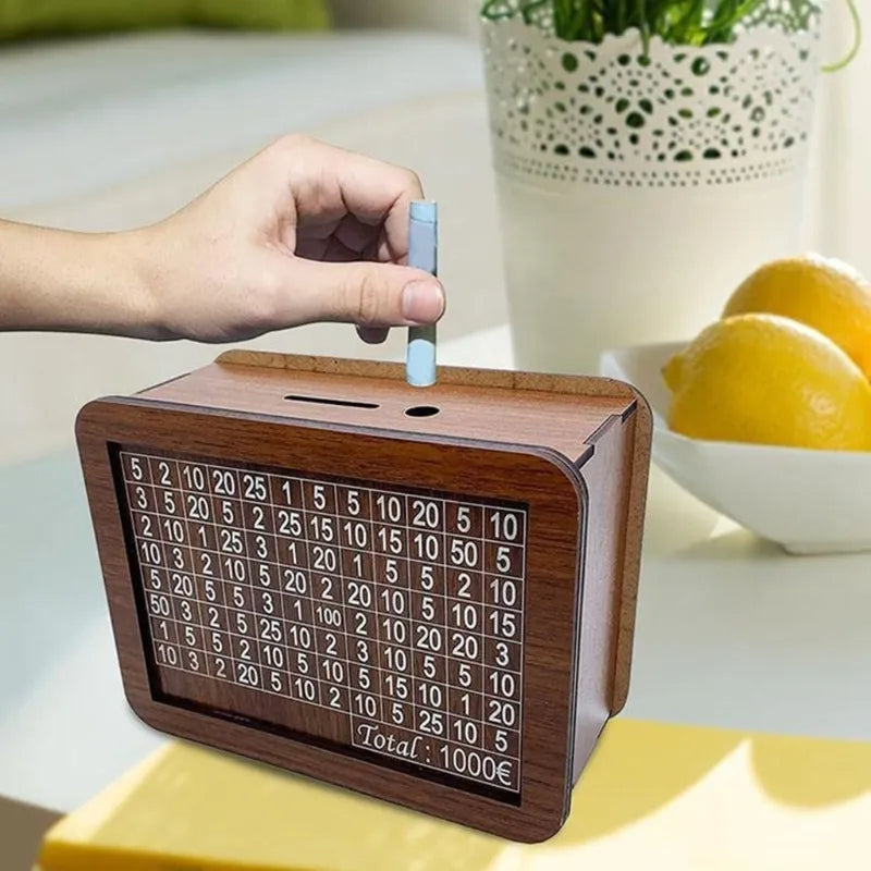 Wooden Piggy Bank™ - Saving has never been easier!