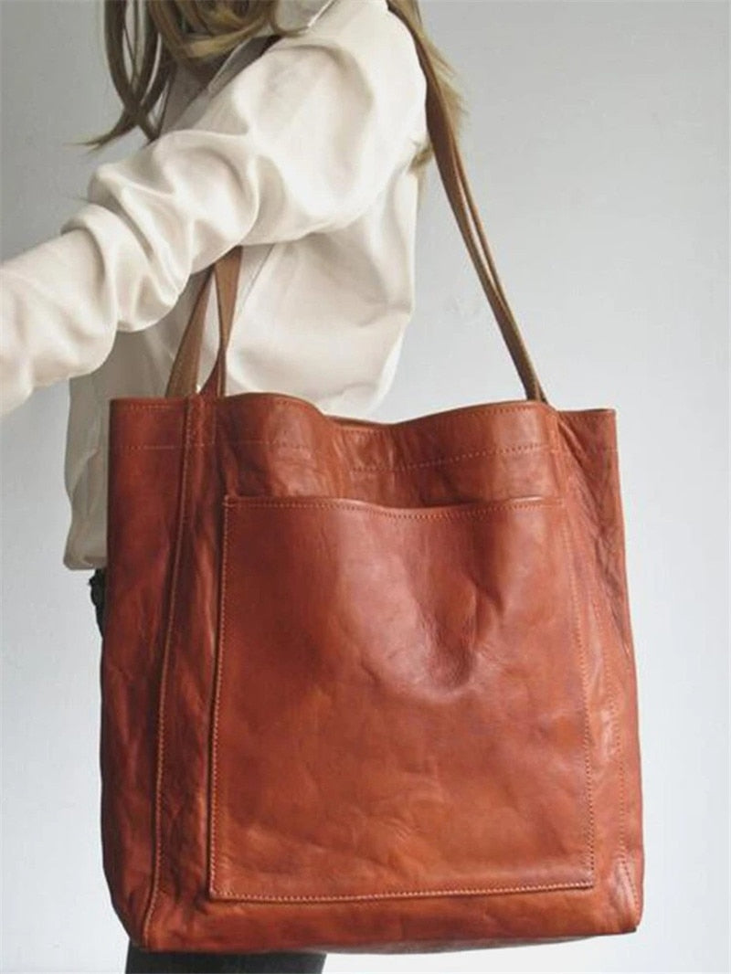 Laeticia™ I Women's leather bag with compartments